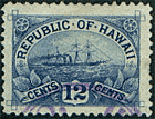 Hawaii -- S. S. "Arawa" issued by shortlived Republic of Hawaii (1894)